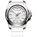 Victorinox Victorinox I.N.O.X. V 241769  241769 кварцевые женские часы белый циферблат, браслет каучук — вид спереди