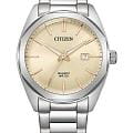 Citizen Citizen Basic BI5110-54B  BI5110-54B кварцевые мужские часы бежевый циферблат, браслет нержавеющая сталь — вид спереди