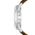 Fossil Fossil Bannon  FS4735,  сша мужские часы на браслете кожа + текстиль боковой вид