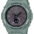 Casio Casio Baby-G BGA-260-3A  BGA-260-3A кварцевые женские часы  серый циферблат, браслет пластик — вид спереди