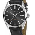Jacques Lemans Jacques Lemans 1-1859A  1-1859A кварцевые мужские часы  черный циферблат, браслет кожаный — вид спереди