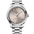 Omega Omega Seamaster Aqua Terra 220.10.34.20.09.001 Aqua Terra 22010342009001 механические женские часы бежевый циферблат, браслет нержавеющая сталь — вид спереди