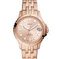 Fossil Fossil Carlie  ES4748  ES4748 кварцевые женские часы золотой циферблат, браслет сталь с ip покрытием — вид спереди