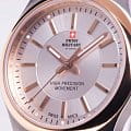 Swiss Military by Chrono Swiss Military by Chrono Сверхточные SM30201.07  швейцарские женские часы на браслете сталь c pvd покрытием боковой вид