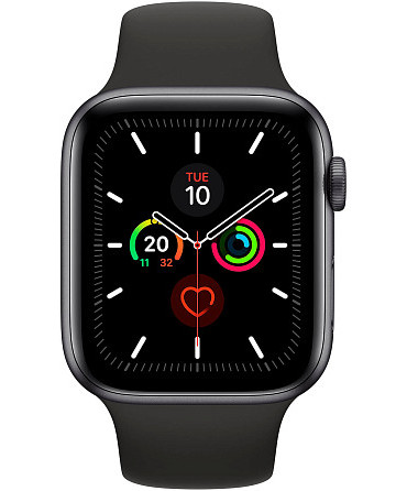 Apple Watch Series 5, 40 мм, корпус из алюминия цвета «серый космос»