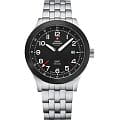 Swiss Military by Chrono Swiss Military by Chrono SM34053.03  SM34053.03  мужские часы  черный циферблат, браслет  — вид спереди