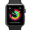 Часы Apple Watch Series 3, 38 мм, корпус из алюминия цвета «серый космос»