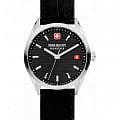 Swiss Military Hanowa Swiss Military Hanowa Roadrunner Lady SMWLB2200204  SMWLB2200204 кварцевые женские часы черный циферблат, браслет кожаный — вид спереди