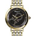 Salvatore Ferragamo Salvatore Ferragamo chic SFYH00421  SFYH00421 кварцевые женские часы черный циферблат, браслет сталь с ip покрытием — вид спереди