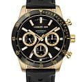 Cerruti 1881 Cerruti 1881 Turchino XCIWGF0007604-WC  XCIWGF0007604-WC кварцевые мужские часы черный циферблат, браслет кожаный — вид спереди