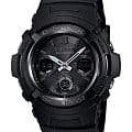 Casio Casio G-Shock AWG-M100B-1A AWG AWG-M100B-1AER электронные мужские часы  черный циферблат, браслет пластик — вид спереди