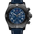 Breitling Breitling Super Avenger Chronograph 48 Night Mission V13375101C1X1  V13375101C1X1 механические мужские часы синий циферблат, браслет кожаный — вид спереди