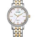 Citizen Citizen Elegance EL3106-59D  EL3106-59D кварцевые женские часы перламутровый циферблат, браслет нержавеющая сталь с ip-покрытием — вид спереди