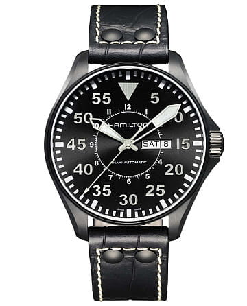 Hamilton Khaki Aviation Pilot Day Date Auto H64785835