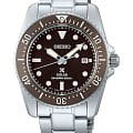 Seiko Seiko Prospex SNE571P1 - коллекция Solar SNE571P1 кварцевые мужские часы  коричневый циферблат, браслет нержавеющая сталь — вид спереди