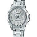 Casio Casio Collection LTP-V004D-7B2  LTP-V004D-7B2 кварцевые женские часы серебристый циферблат, браслет нержавеющая сталь — вид спереди