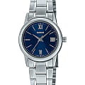 Casio Casio Collection LTP-V002D-2B3  LTP-V002D-2B3 кварцевые женские часы синий циферблат, браслет нержавеющая сталь — вид спереди