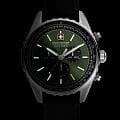 Swiss Military Hanowa Swiss Military Hanowa Afterburn Chrono SMWGC0000305 кварцевые мужские часы часы, крупный план зеленый циферблат