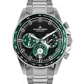 Jacques Lemans Jacques Lemans Sport 1-2127G  1-2127G кварцевые мужские часы  черный циферблат, браслет нержавеющая сталь — вид спереди