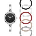 Anne Klein Anne Klein Metals 5111INST  5111INST кварцевые женские часы черный циферблат, браслет нержавеющая сталь — вид спереди