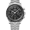 Omega Omega Speedmaster Moonwatch Professional 310.30.42.50.01.002 Moonwatch Professional 31030425001002 механические мужские часы черный циферблат, браслет нержавеющая сталь — вид спереди