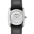 Salvatore Ferragamo Salvatore Ferragamo SFEL00119  SFEL00119 кварцевые женские часы серебристый циферблат, браслет кожаный — вид спереди