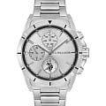 U.S. Polo Assn. U.S. Polo Assn. Crossing USPA1079-05  USPA1079-05 кварцевые мужские часы серебристый циферблат, браслет нержавеющая сталь — вид спереди