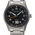 Seiko Seiko Conceptual Series Dress SUR569P1  SUR569P1 кварцевые мужские часы  черный циферблат, браслет нержавеющая сталь — вид спереди