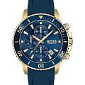 Hugo Boss Hugo Boss Admiral HB1513965  HB1513965 кварцевые мужские часы синий циферблат, браслет силикон — вид спереди