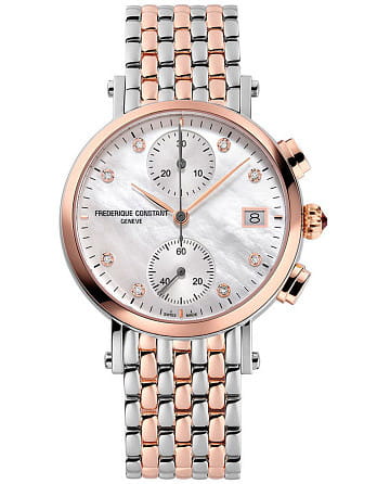 Frederique Constant Classics Quartz Chronograph Ladies FC-291MPWD2R2B