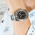 Seiko Seiko Prospex SNE571P1 мужские часы коричневый циферблат на запястье