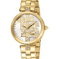 Just Cavalli Just Cavalli JC1L241M0055  JC1L241M0055 кварцевые женские часы белый циферблат, браслет сталь c pvd покрытием — вид спереди