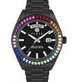 Philipp Plein Philipp Plein Date Superlative Gent PWPNA0624  PWPNA0624 кварцевые мужские часы черный циферблат, браслет нержавеющая сталь с pvd-покрытием — вид спереди