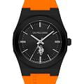 U.S. Polo Assn. U.S. Polo Assn. Yard USPA1083-03  USPA1083-03 кварцевые мужские часы черный циферблат, браслет силикон — вид спереди