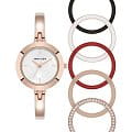 Anne Klein Anne Klein Metals 5110RGST  5110RGST кварцевые женские часы серебристый циферблат, браслет сталь с ip покрытием — вид спереди