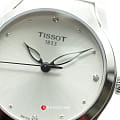 Tissot Tissot T-Wave T112.210.11.036.00 кварцевые женские часы часы, крупный план белый циферблат