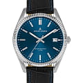 Jacques Lemans Jacques Lemans Derby 50-4R  50-4R кварцевые женские часы  синий циферблат, браслет кожаный — вид спереди