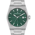 Jacques Philippe Jacques Philippe Aurora JPQGS4213X6  JPQGS4213X6 кварцевые мужские часы  зеленый циферблат, браслет нержавеющая сталь — вид спереди
