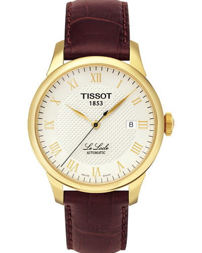 Часы Tissot Le Locle Automatic T41.1.483.33 мужские механические  швейцарские часы в Москве - купить, цена 71430 RUB, фото, характеристики,  отзывы
