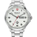 Swiss Military Hanowa Swiss Military Hanowa SMWGH2100302  SMWGH2100302 кварцевые мужские часы  белый циферблат, браслет нержавеющая сталь — вид спереди