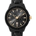 Plein Sport Plein Sport Fearless PSQBA0223  PSQBA0223 кварцевые мужские часы черный циферблат, браслет силикон — вид спереди