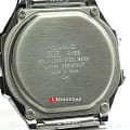 Casio Casio Collection A-168WA-1 кварцевые мужские часы часы, крупный план серый циферблат
