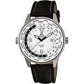 Swiss Military by Chrono Swiss Military by Chrono SM34007.04  SM34007.04  мужские часы  белый циферблат, браслет кожаный — вид спереди
