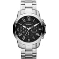 Fossil Fossil Bannon  FS4736  FS4736 кварцевые мужские часы черный циферблат, браслет нержавеющая сталь + золото 18к — вид спереди